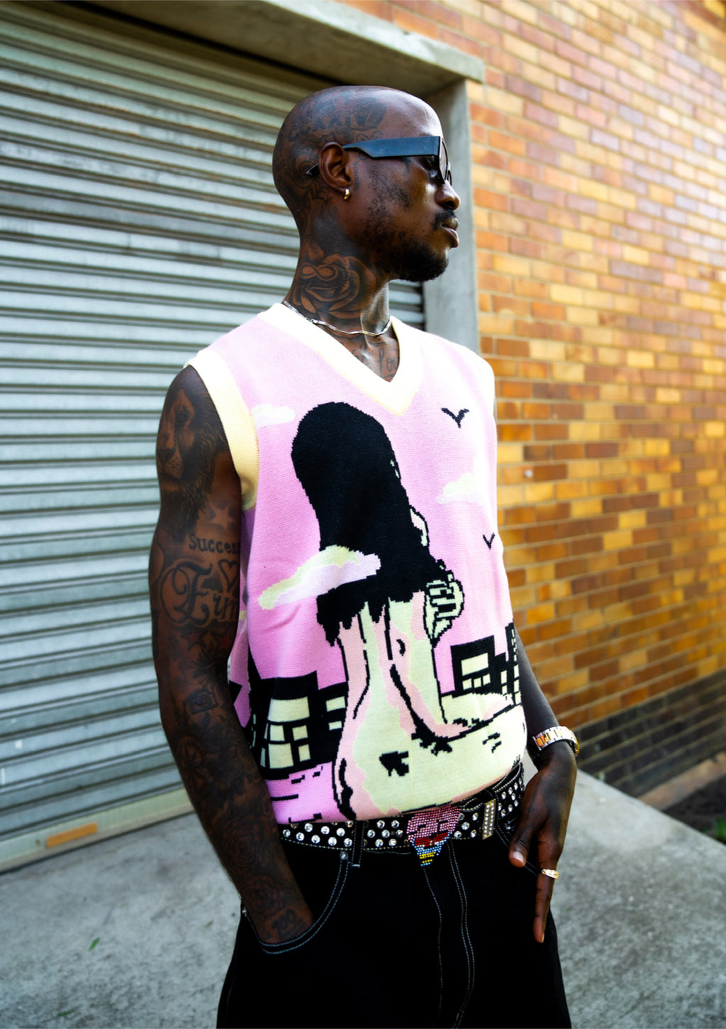 RVGER ‘Nude’ Knitvest