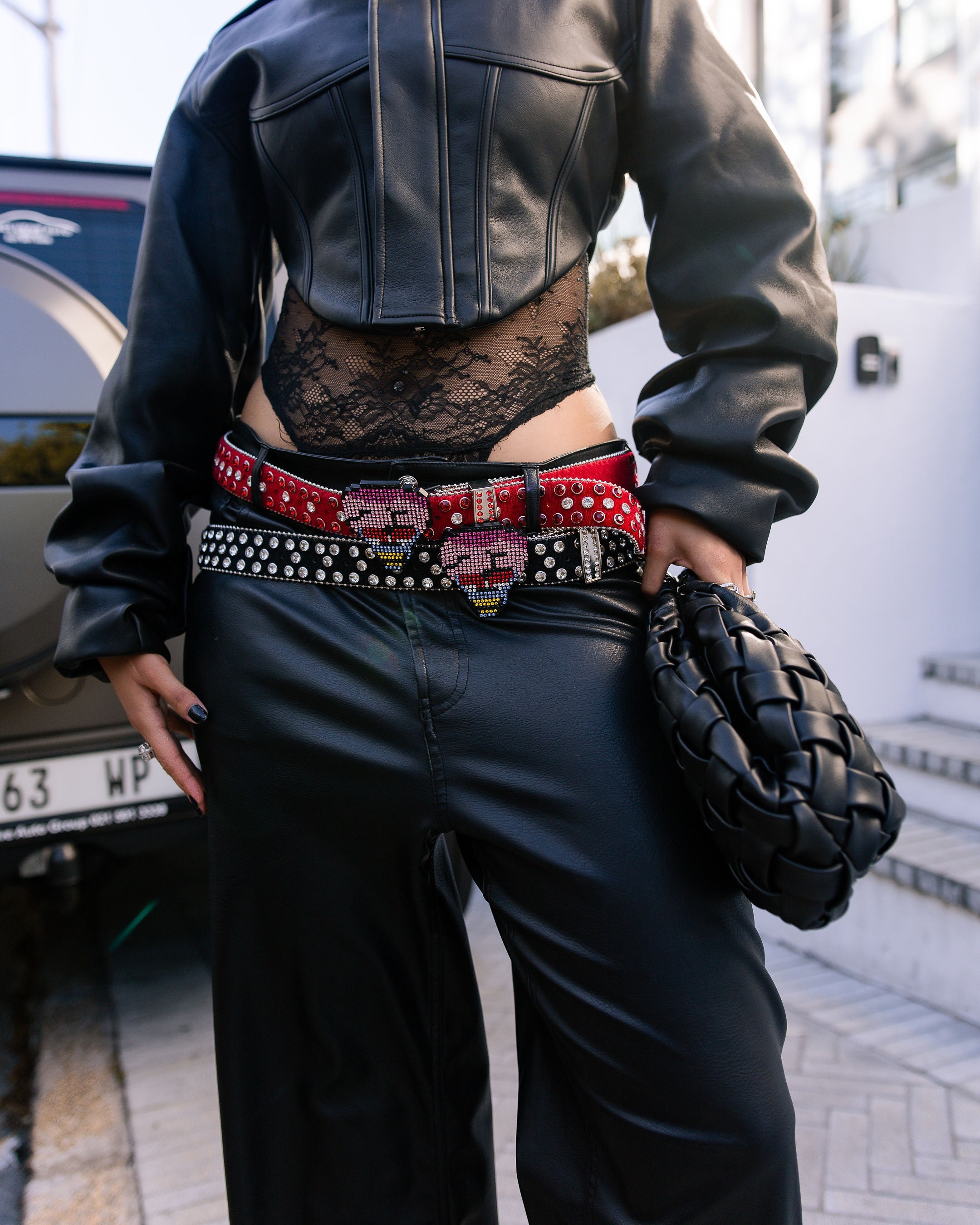 Mascot Rhinestone Belt