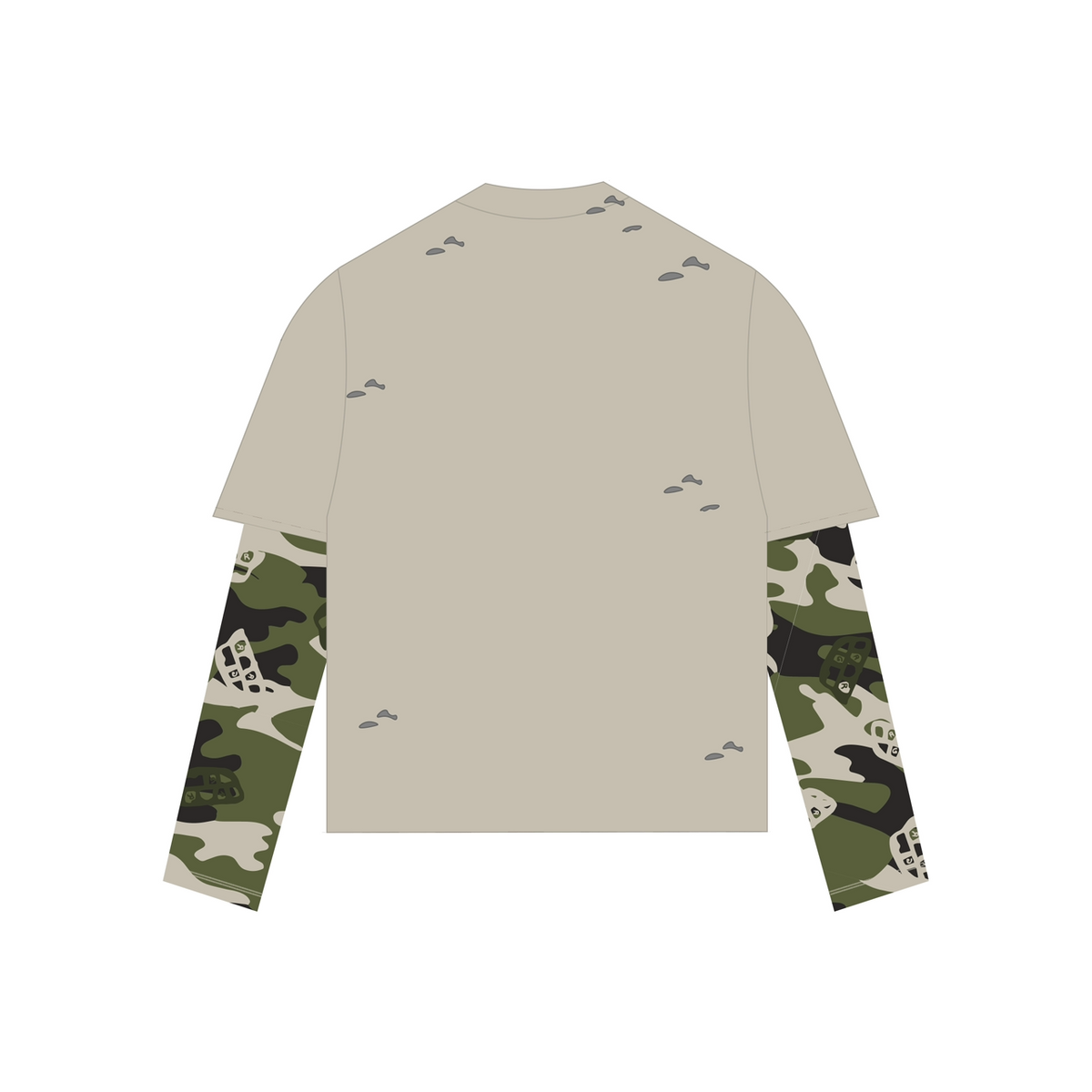 RVGER 'THEY ARE ALL RVGERS' Camo Double Layer T-shirt